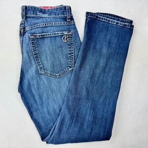 CJ by Cookie‎ Johnson Boyfriend Jeans Blue Wash Distressed Size 27 Made USA